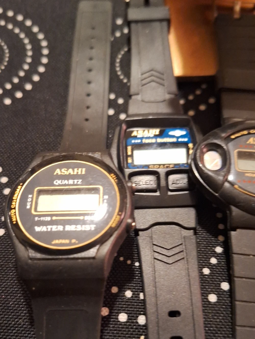 Blue Digital Heart-Rate Sports Watch